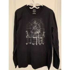 Oakley Grey Long Sleeve Shirt Men’s Large Graphic Print